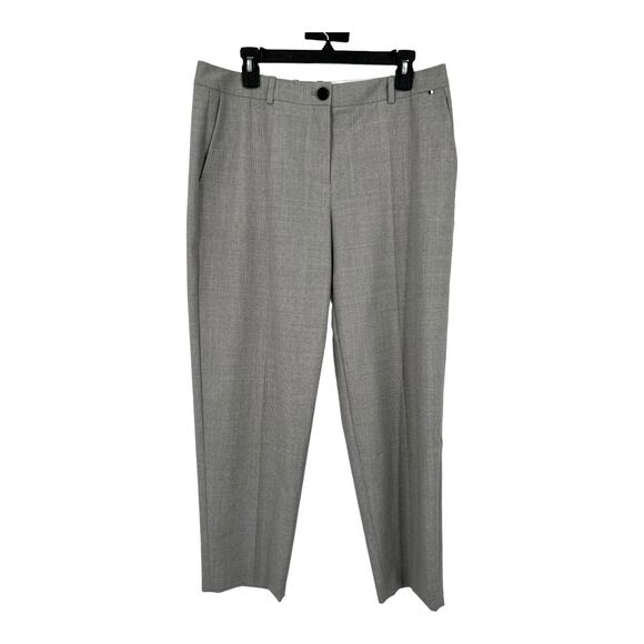 BOSS Hugo Boss pants Tasewa Slim Fit Stretch Wool Blend grey size 10 - Picture 2 of 7